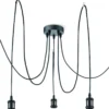 Lighting - OLIVER - Hängeleuchte Metall schwarz, 5x E27