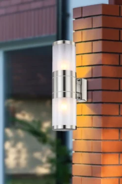 Lighting - XELOO - Außenleuchte Edelstahl, 2x E27