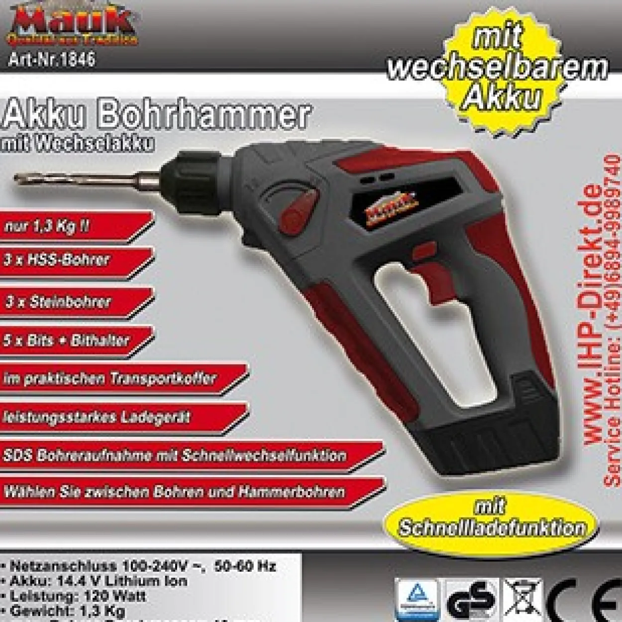 Li-Ion-Akku-Bohrhammer