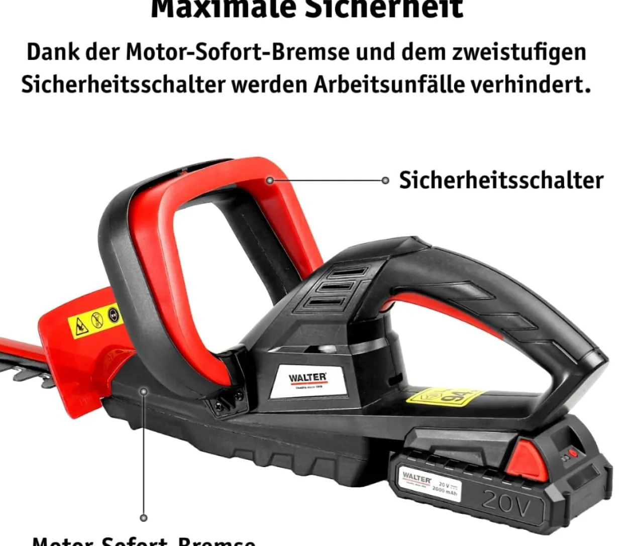 Li-Ion- Akku- Heckenschere 20 V
