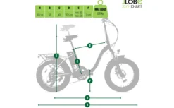 LLobe 20" Falt Fat E-Bike Terrain grau
