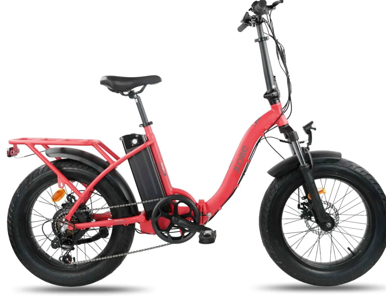 LLobe 20" Falt Fat E-Bike Terrain rot