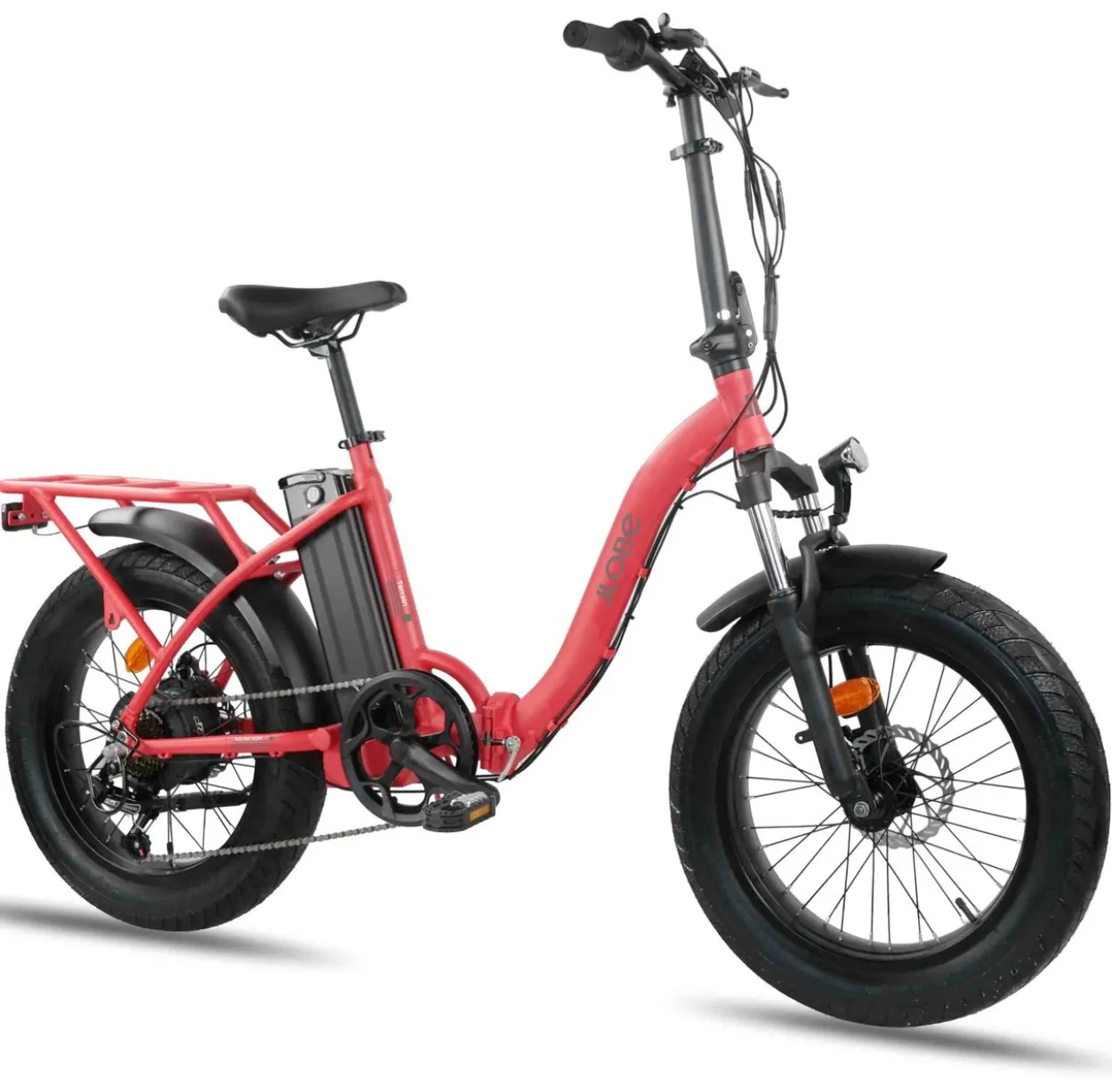 LLobe 20" Falt Fat E-Bike Terrain rot