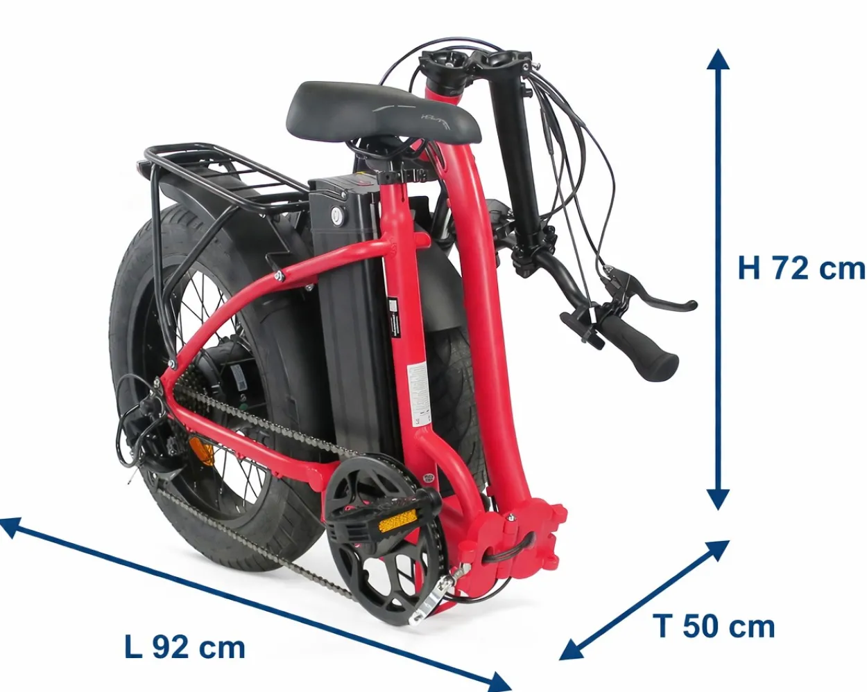 LLobe 20" Falt Fat E-Bike Terrain rot