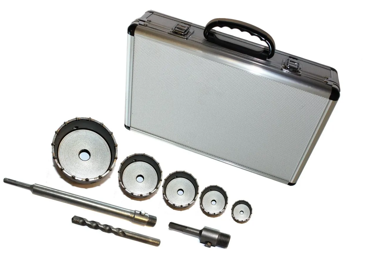 Lochbohrer Bohrkronen SDS Plus 30-110mm 8 tlg. Set