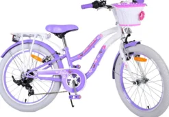 Lovely Kinderfahrrad - Mädchen - 20 Zoll - Lila - 6 Gänge