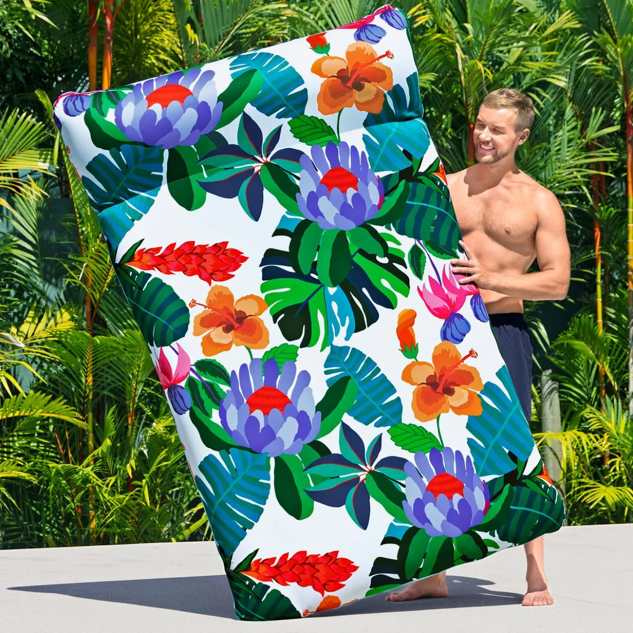 Luftmatratze Blissful Drifter™ mit Textilbezug 200 x 129 cm