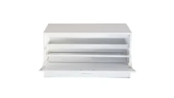 Lumos Schuhschrank mit 2 Klappen, ca. 80 x 47 x 24 cm – Weiß
