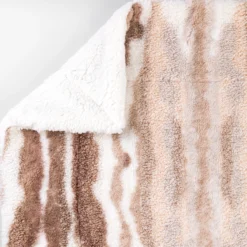 Luxus-Kuscheldecke "Mix Fake Rabbit-Teddy"