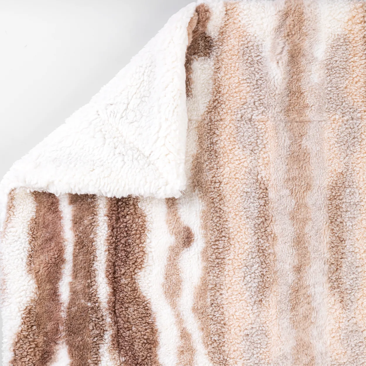 Luxus-Kuscheldecke "Mix Fake Rabbit-Teddy"