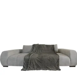 Luxus Pelzimitatdecke "Rabbit Dots"