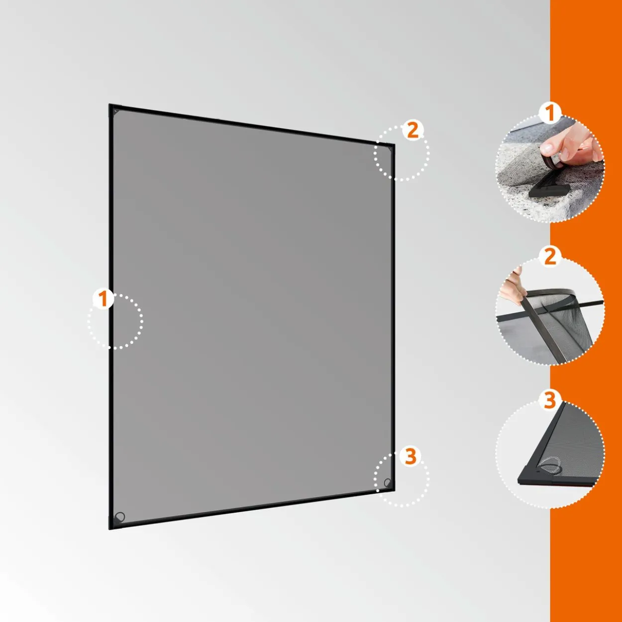 Magnetfenster 100x120cm anthrazit