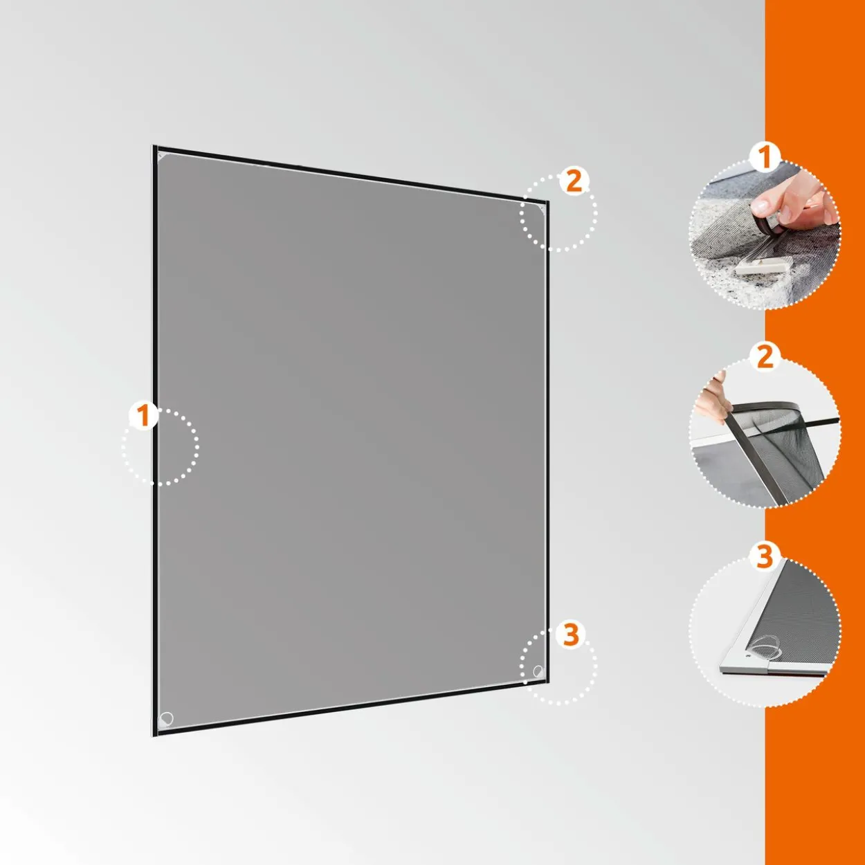 Magnetfenster 100x120cm weiß