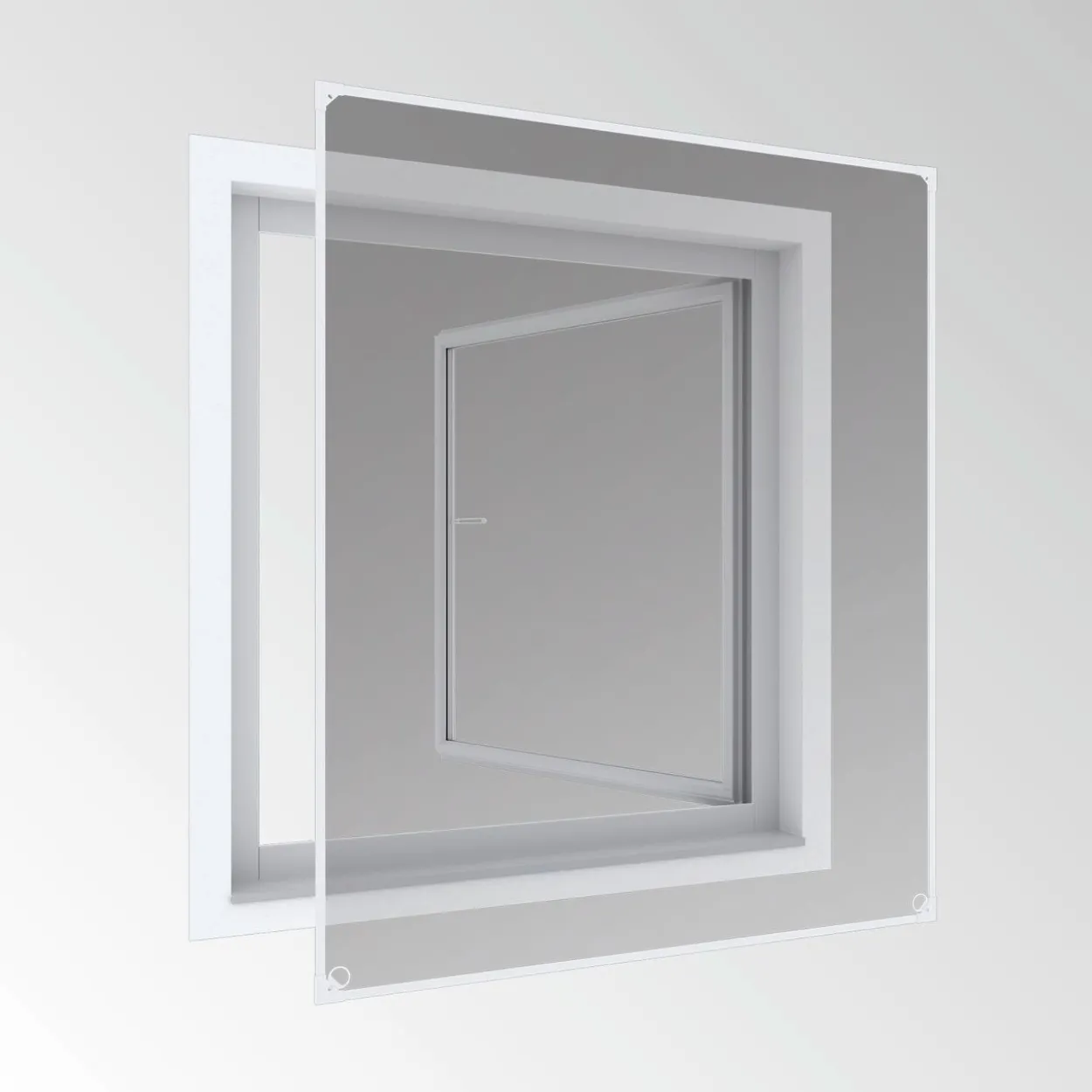 Magnetfenster 100x120cm weiß