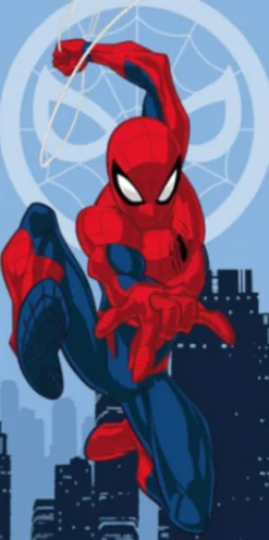 Marvel Spiderman Badetuch - Weiches Baumwoll-Strandtuch mit Motiv
