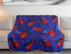 Marvel Spiderman Kuscheldecke – Wohndecke für Kinder, 110×150 cm