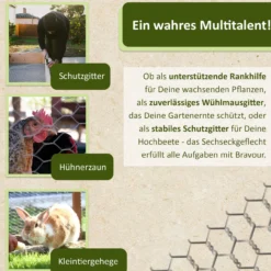 Maschendrahtzaun verzinkt, 25 m lang, silber