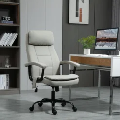 Massagebürostuhl Lendenwirbelsäulenmassage höhenverstellbar Beige