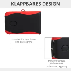 Massageliege, Alu Kunststoff