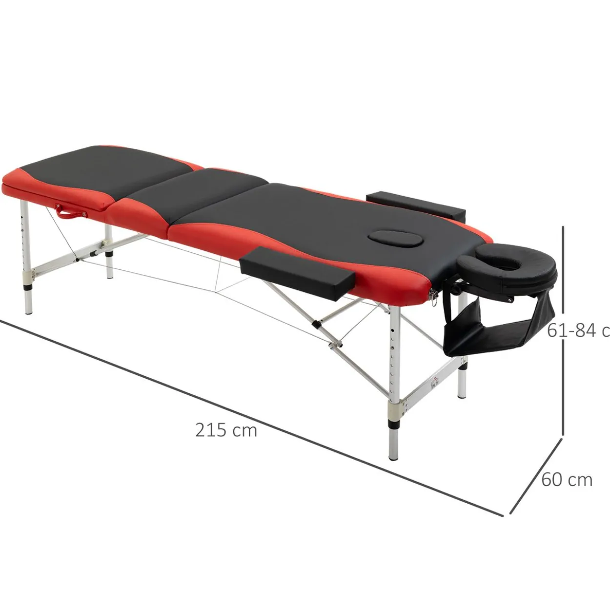 Massageliege, Alu Kunststoff