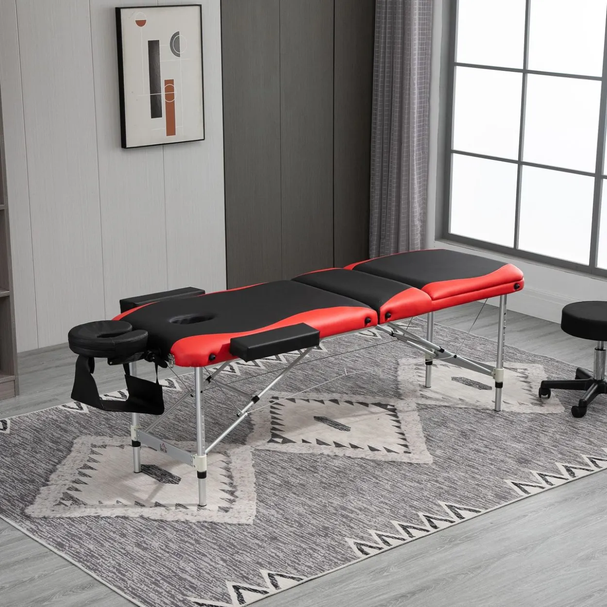 Massageliege, Alu Kunststoff