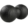Massagerolle Double Ball - Schwarz