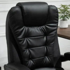 Massagesessel Chefsessel Schwarz 67 x 79 x 111-121 cm