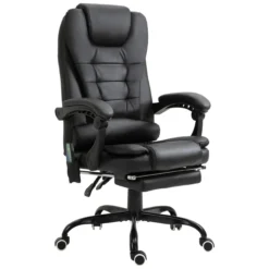 Massagesessel Chefsessel Schwarz 67 x 79 x 111-121 cm