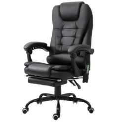 Massagesessel Chefsessel Schwarz 67 x 79 x 111-121 cm