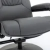 Massagesessel mit Heizfunktion & Fußhocker - Grau