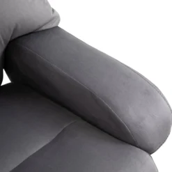 Massagesessel mit Hocker Liegefunktion+Massagefunktion Grau