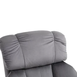 Massagesessel mit Hocker Liegefunktion+Massagefunktion Grau