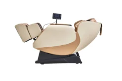 Massagesessel mit Kopfstütze & "Zero Gravity", ca. 140 x 74 x 101 cm - Creme/Roségold