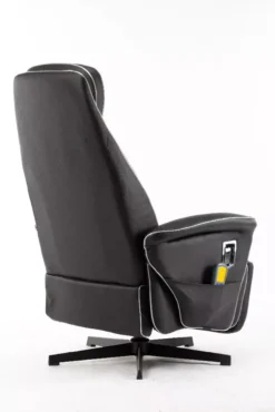 Massagesessel mit 8 Motoren und Heizfunktion – Schwarz