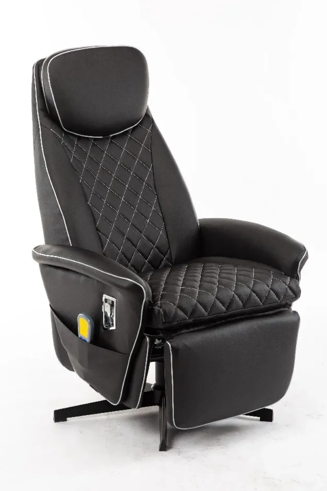 Massagesessel mit 8 Motoren und Heizfunktion – Schwarz