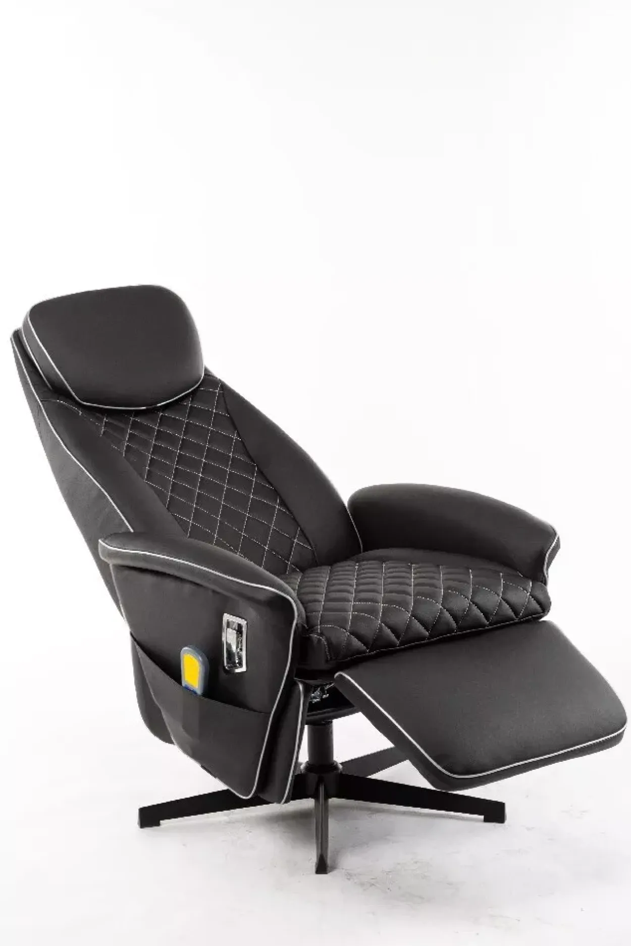 Massagesessel mit 8 Motoren und Heizfunktion – Schwarz