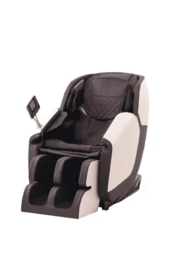 Massagesessel mit Schwerelosigkeits-Funktion, ca. 145 x 75 x 101 cm – Braun / Weiß