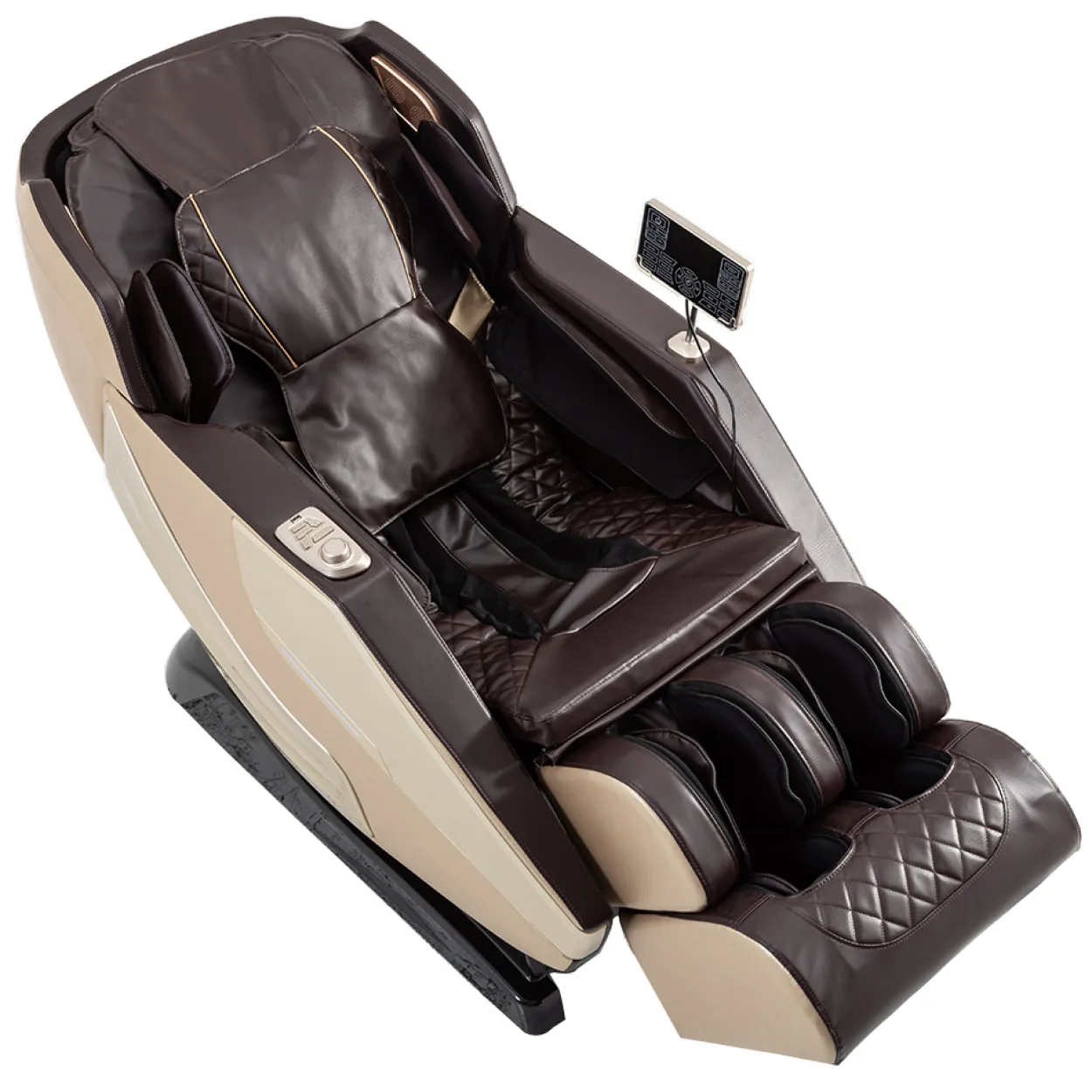 Massagesessel mit SL-Schiene & Zero-Gravity, ca. 152 x 75 x 109 cm – Gold
