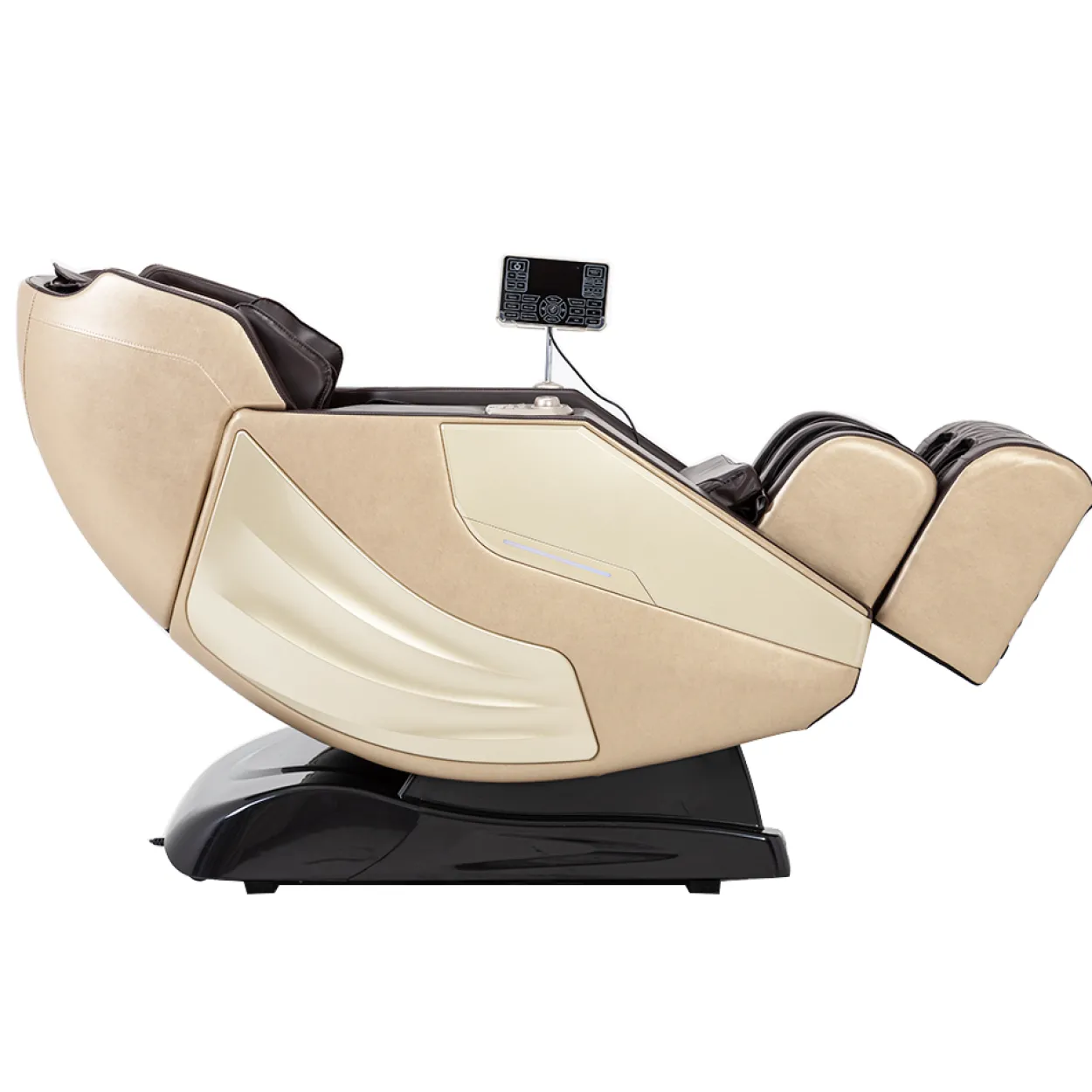 Massagesessel mit SL-Schiene & Zero-Gravity, ca. 152 x 75 x 109 cm – Gold