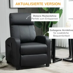 Massagesessel Relaxsessel Massagesofa mit Rückenlehne 2 Punkt Massage