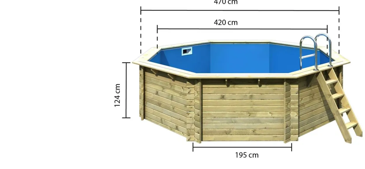Massivholzpool Modell 2 A