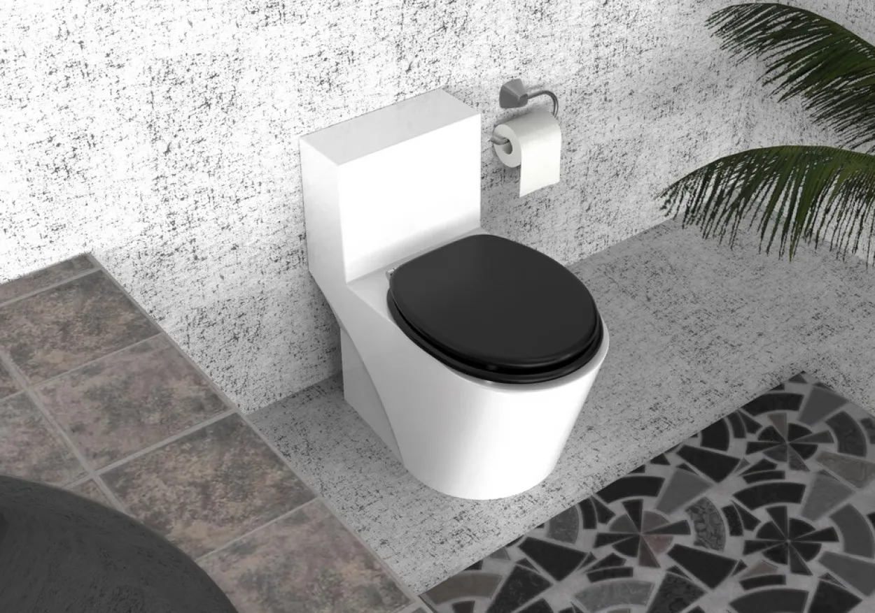 MDF WC-Sitz Casso schwarz