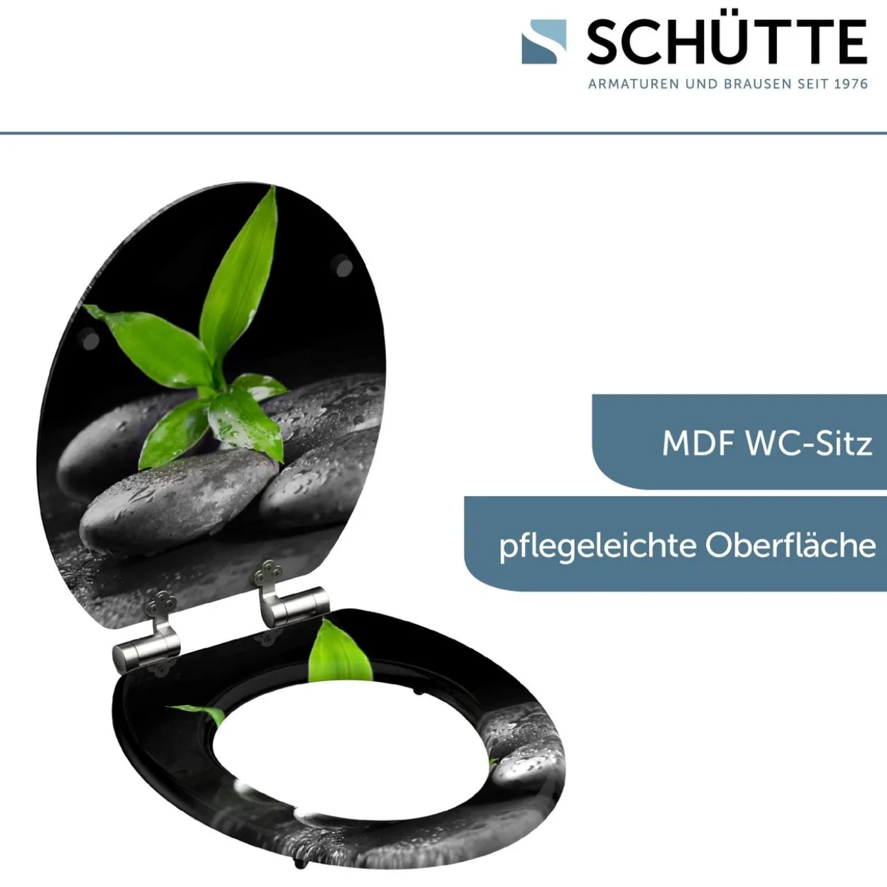 MDF WC-Sitz DARK STONES AND BAMBOO