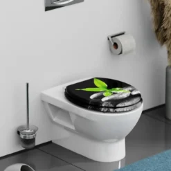MDF WC-Sitz DARK STONES AND BAMBOO
