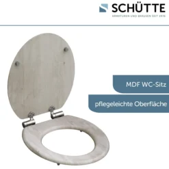 MDF WC-Sitz LIGHT WOOD