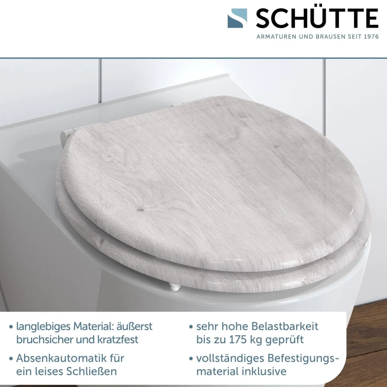MDF WC-Sitz LIGHT WOOD