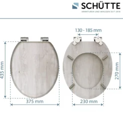 MDF WC-Sitz LIGHT WOOD
