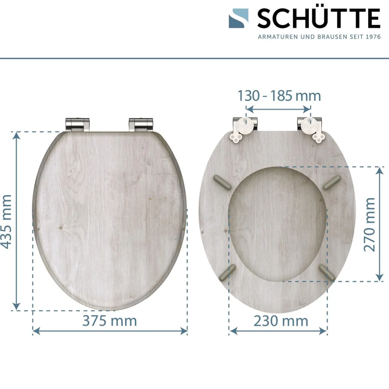MDF WC-Sitz LIGHT WOOD