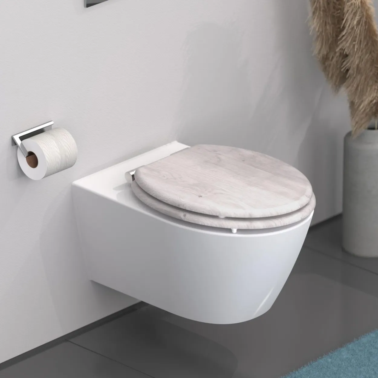 MDF WC-Sitz LIGHT WOOD
