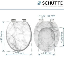 MDF WC-Sitz MARMOR STONE